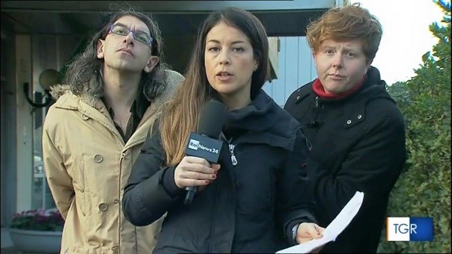 Gabriele Paolini, il “disturbatore” è tornato: oggi al Tg1, Tg5, Studio Aperto e TgR