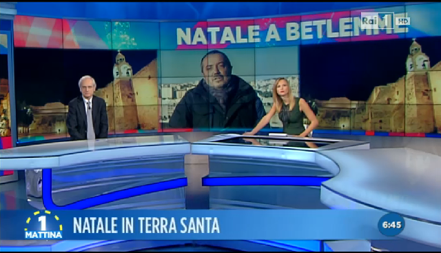 Unomattina, Franco Di Mare racconta un altro Natale in tv… da Betlemme