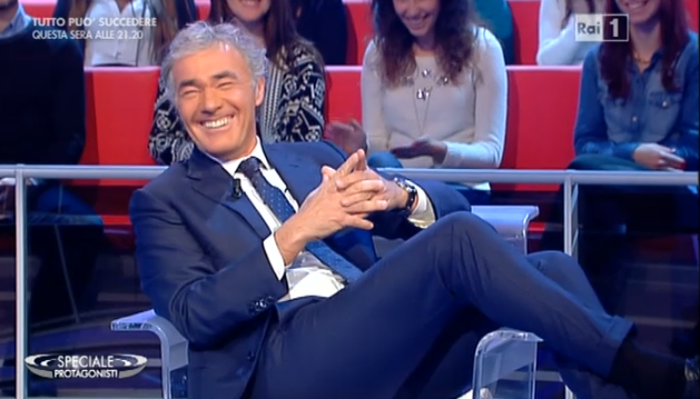 L’Arena, Checco Zalone para@ula Giletti: “Però fammi parlare pure a me. Tiziano Ferro aveva una storia con te?”