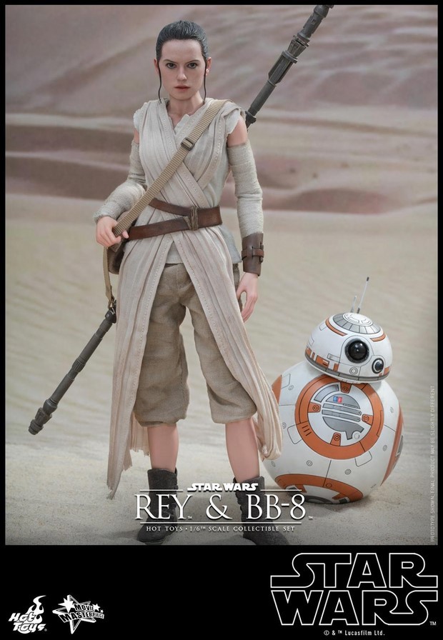 Star Wars 7: set action figures “Rey e BB-8” by Hot Toys