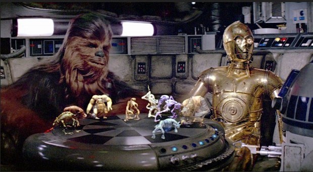 Star Wars 7: video con il “making of” della sequenza della oloscacchiera