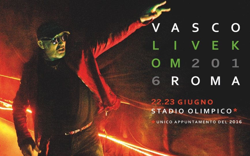 Vasco Rossi concerti a Roma il 22 e 23 giugno 2016 allo Stadio Olimpico: tutte le info