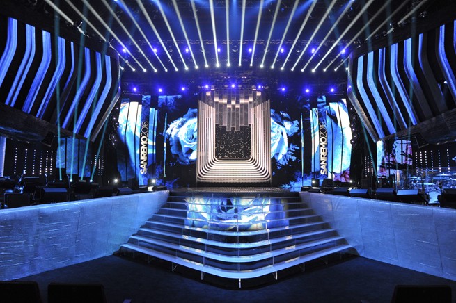 Sanremo 2016, le foto della scenografia