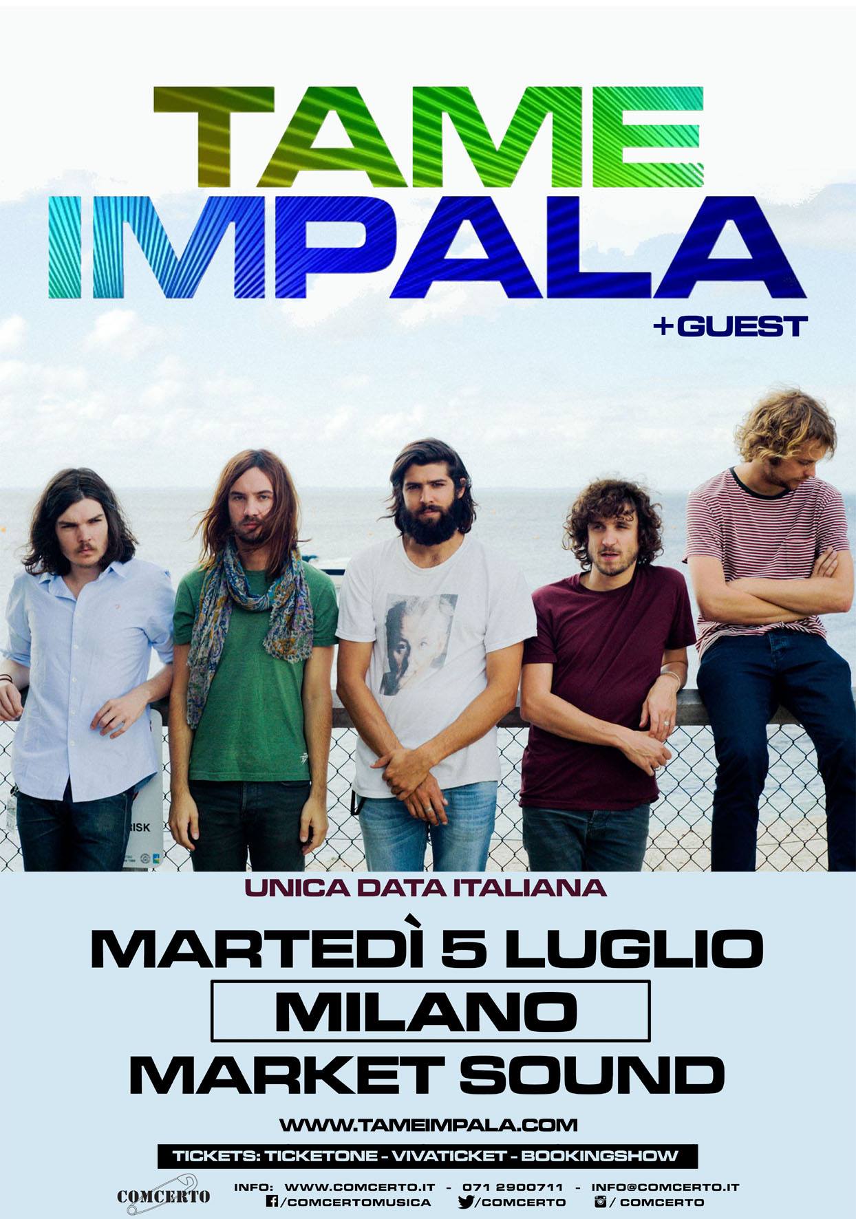 Tame Impala tour 2016, concerto a Milano il 5 luglio 2016: info e biglietti