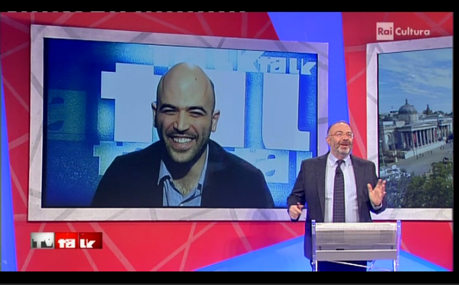 Roberto Saviano a TvTalk risponde a Blogo: “Mi dispiace non aver costruito qualcosa con Biagi”