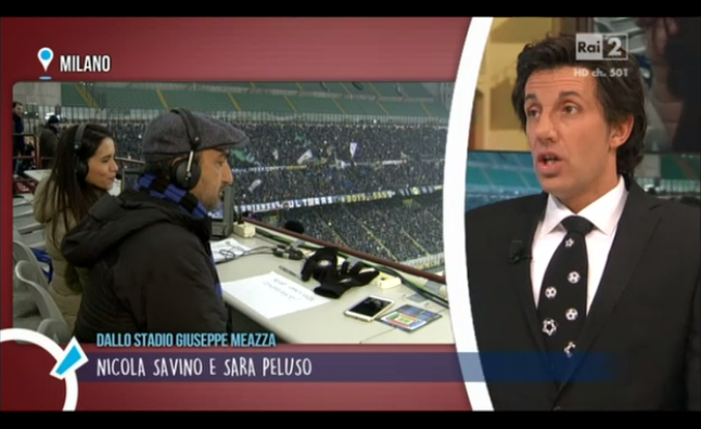 Quelli che il calcio, Ubaldo Pantani-Flavio Insinna conduce al posto di Nicola Savino (che è allo stadio)