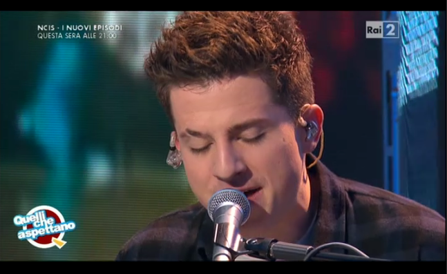 Charlie Puth a Quelli che il calcio (Foto)