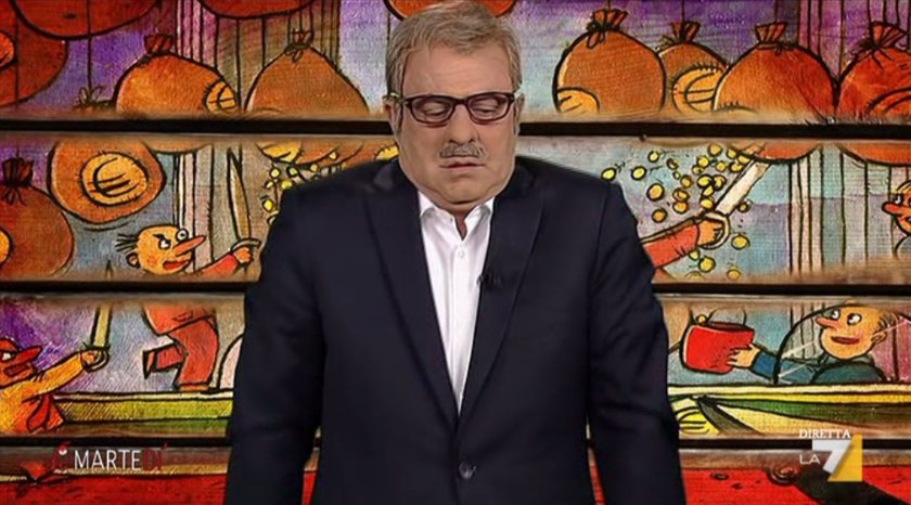 Maurizio Crozza a DiMartedì del 16 febbraio 2016 (VIDEO)