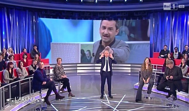 L’Arena Giletti aspettando Sanremo 2016: la pseudo-esclusiva su Elton John e il crossover con Savino