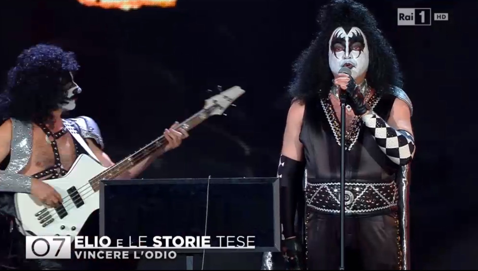 Sanremo 2016, Elio e le storie tese in versione Kiss