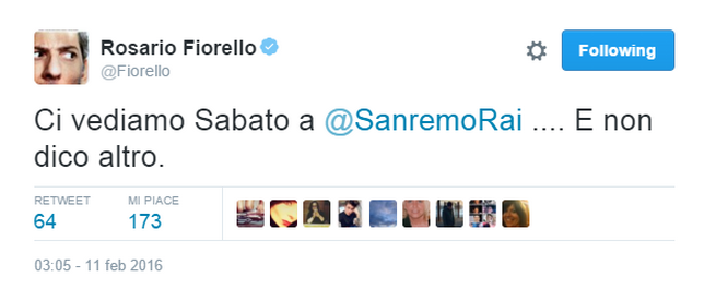 Fiorello a Sanremo con un videomessaggio? Intanto vota Morgan e Bluvertigo