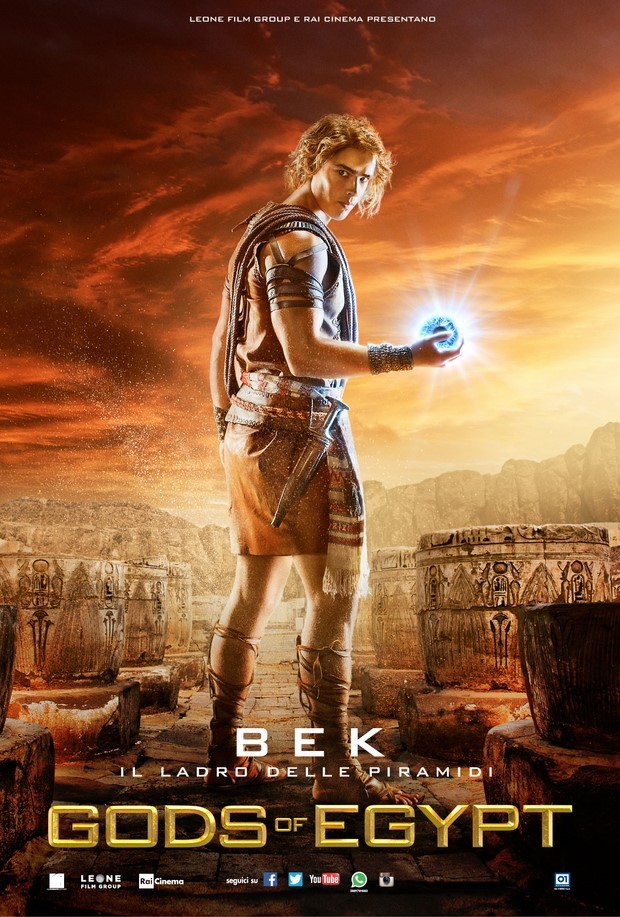 Gods of Egypt: character poster italiani