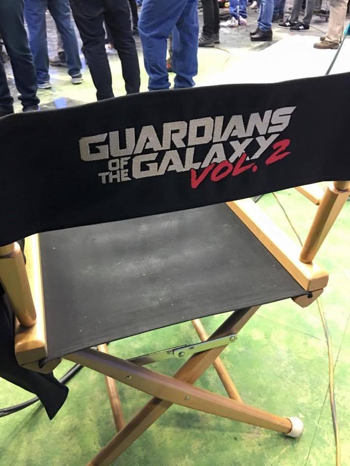 Guardiani della galassia Vol. 2:  logo ufficiale e foto dal set