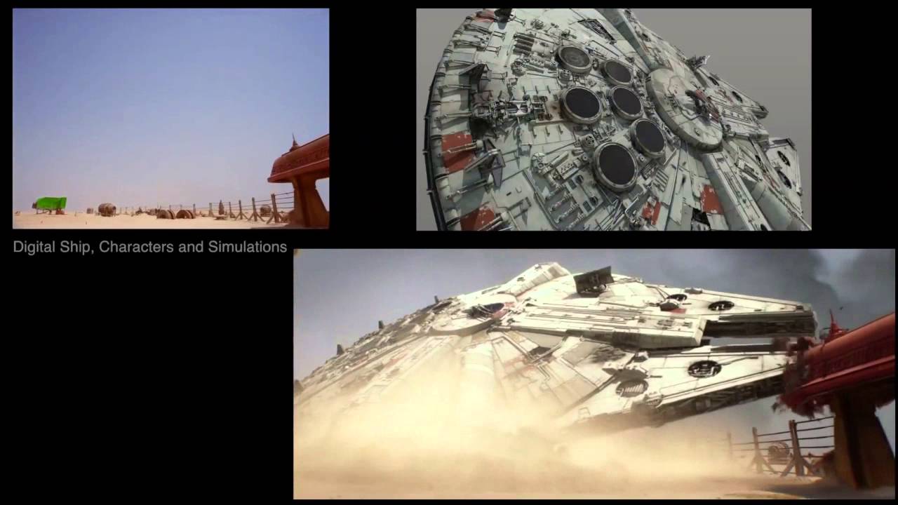 VFX Before and After Star Wars The Force Awakens PART 2