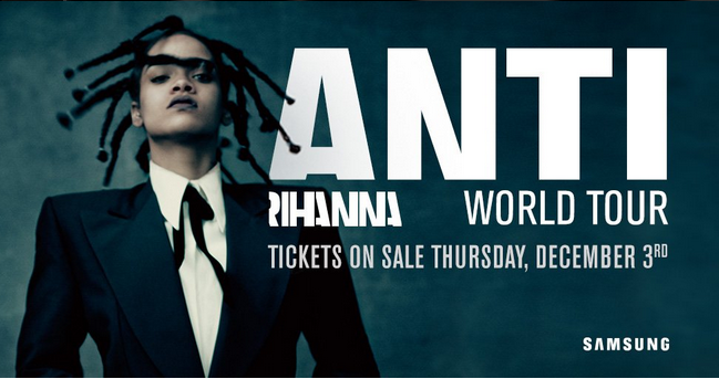 Rihanna posticipa le prime 8 date del suo Anti Tour