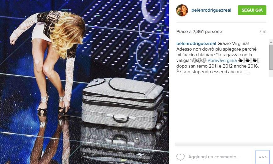 Virginia Raffaele fa Belen a Sanremo 2016: la Rodriguez la (ri)prende ‘per i fondelli’