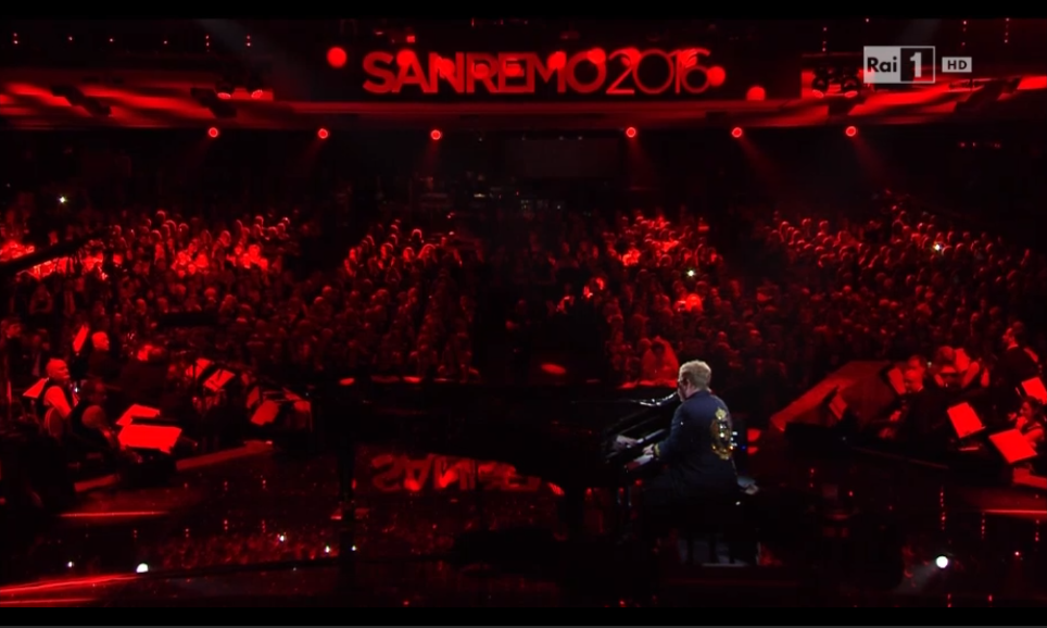 Elton John a Sanremo 2016