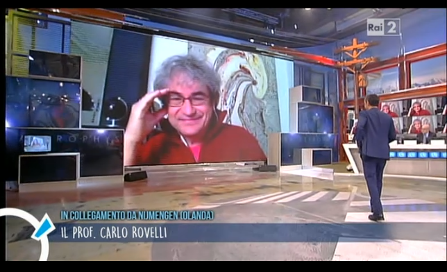 Quelli che il calcio, il professor Carlo Rovelli spiega le onde gravitazionali all’uomo della strada