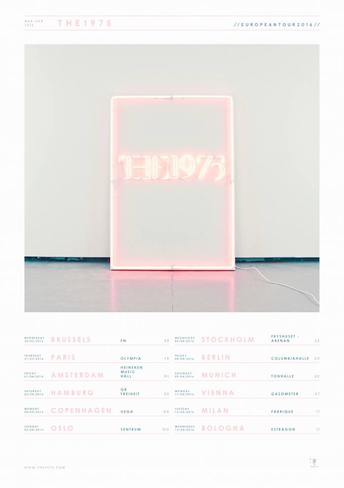 The 1975 tour 2016: due date ad aprile, un concerto a luglio in Italia