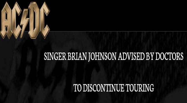 AC/DC, Brian Johnson a rischio sordità: deve abbandonare il tour