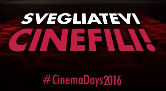 #CinemaDays: film a 3 euro, 11-14 aprile 2016 e bis in autunno