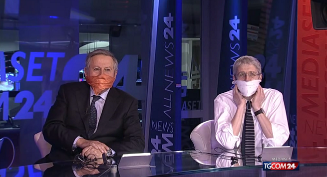 TgCom24, Liguori e Giordano imbavagliati “contro” l’arbitro Rizzoli (video)