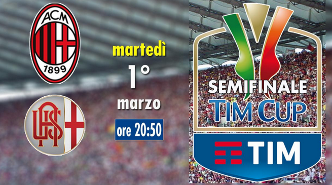 Coppa Italia, semifinale di ritorno: Milan-Alessandria in diretta su Rai2