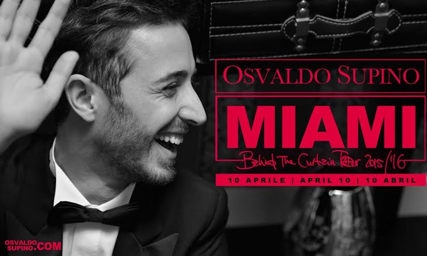 Osvaldo Supino in concerto a Miami il 10 aprile 2016