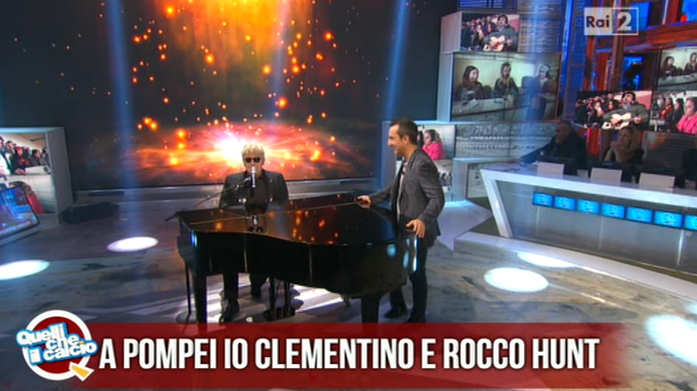 Quelli che il calcio, Max Giusti imita Elton John. E Rocket man diventa Rocco Hunt