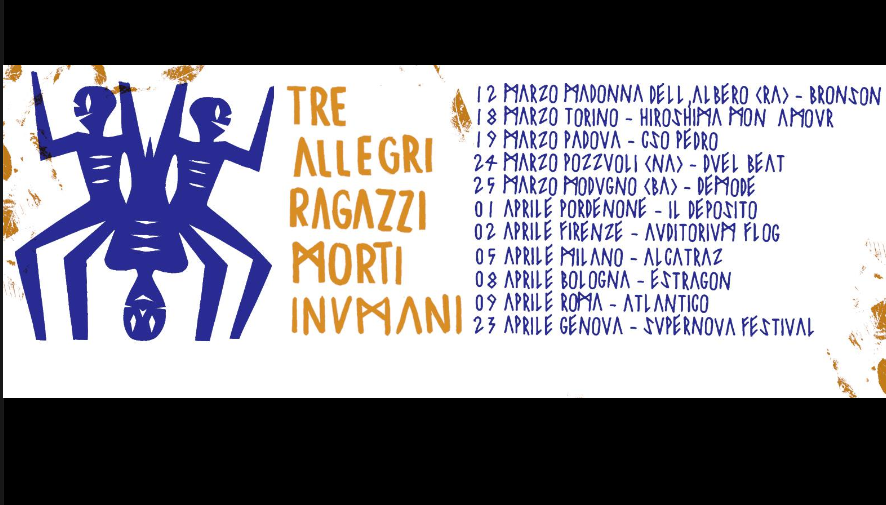 Tre allegri ragazzi morti, concerti: tutte le date e le info