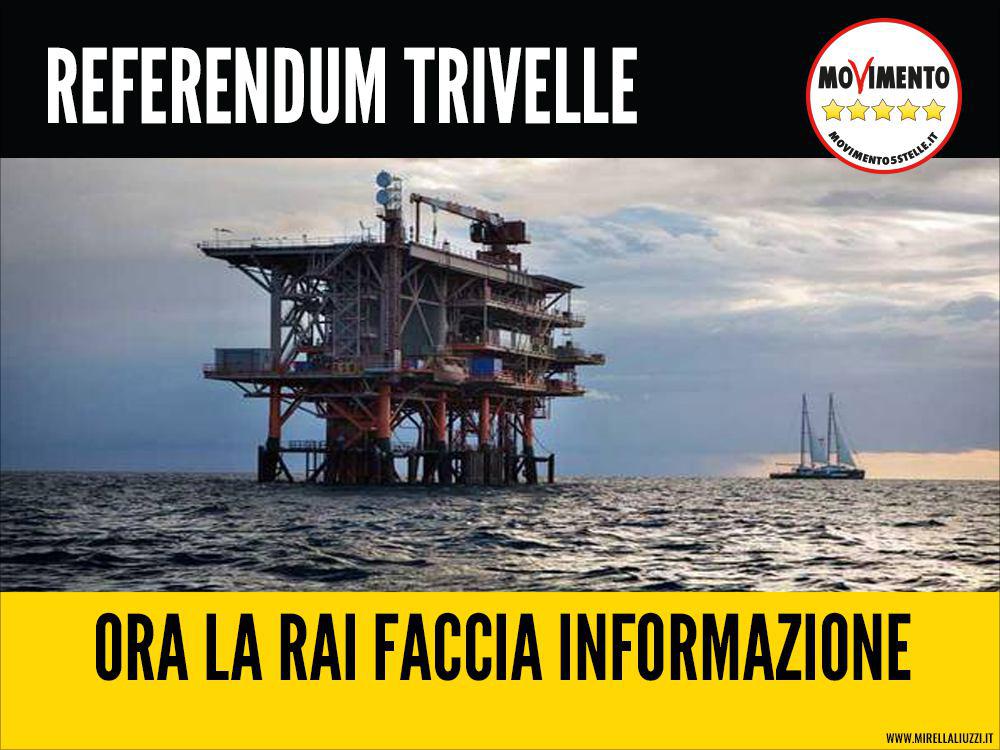 Rai, le tribune per il Referendum Trivelle: tutti gli appuntamenti tv