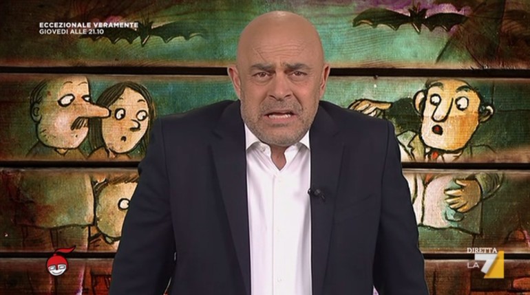 Maurizio Crozza a DiMartedì del 12 aprile 2016 (VIDEO)