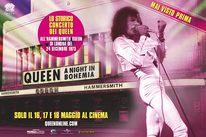 Queen, A night in Bohemia, il concerto all’Hammersmith Odeon di Londra nei cinema il 16,17 e 18 maggio 2016