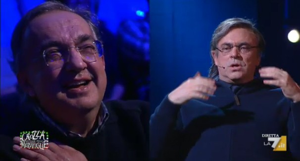 Crozza a Renzi: “Non conti un caxxo” (e Marchionne in studio si gode la sua parodia) [VIDEO]