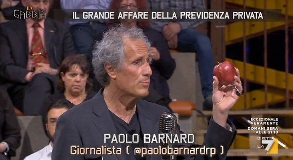La Gabbia, Paolo Barnard è tornato. Disse “La7 fa schifo, Cairo fuso di testa, Paragone pagliaccio”