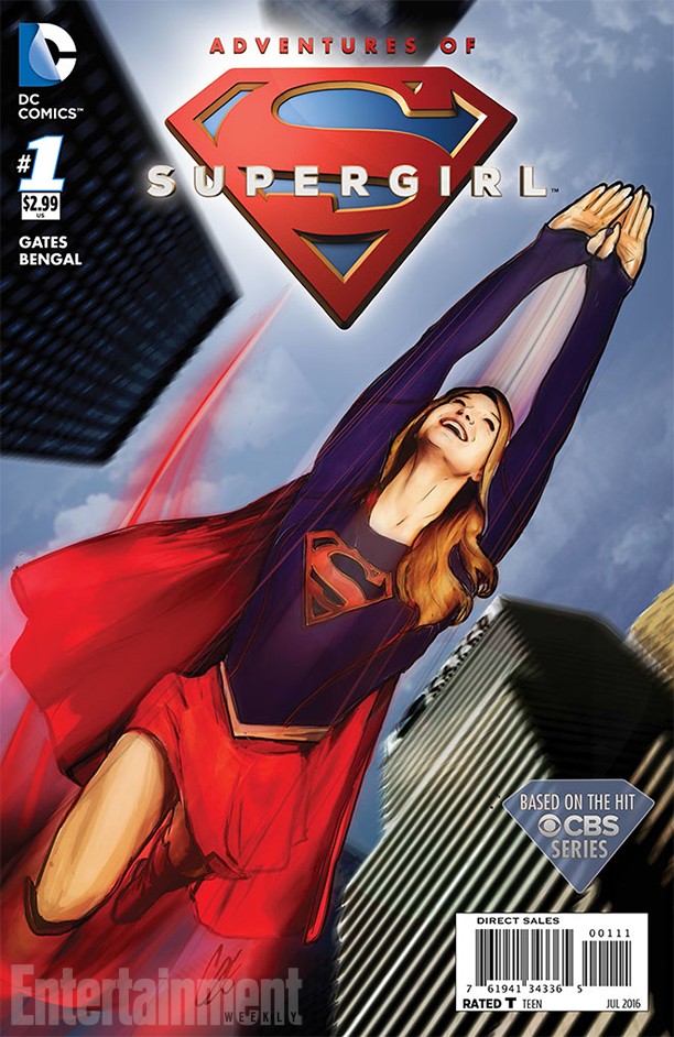 Supergirl le tavole del fumetto DC