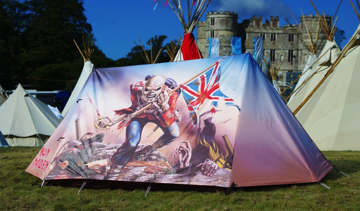 Iron Maiden, la tenda di The Trooper