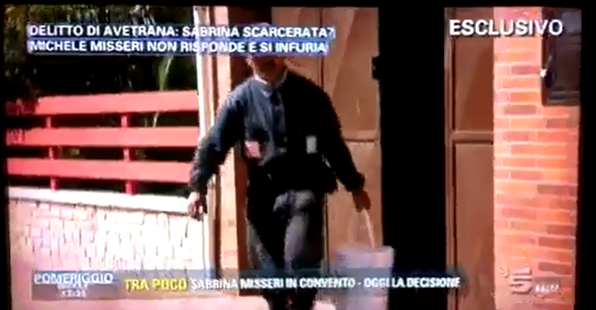 Pomeriggio 5, Michele Misseri lancia un secchio d’acqua all’inviata