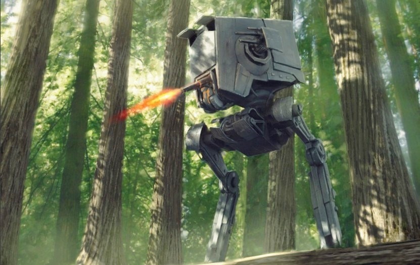 Star Wars Day: replica a grandezza naturale di un Camminatore AT-ST (video)
