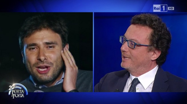 Porta a Porta, Di Battista (M5S) attacca il direttore del Tg1 Orfeo. Che replica (VIDEO)