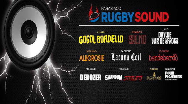 Parabiago Rugby Sound 2016: programma concerti e informazioni