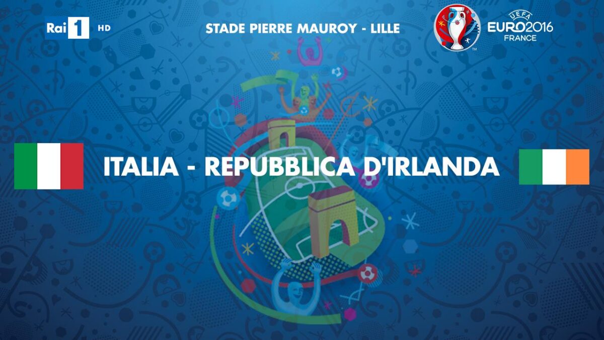 Stasera in tv, 22 giugno 2016: Italia-Irlanda