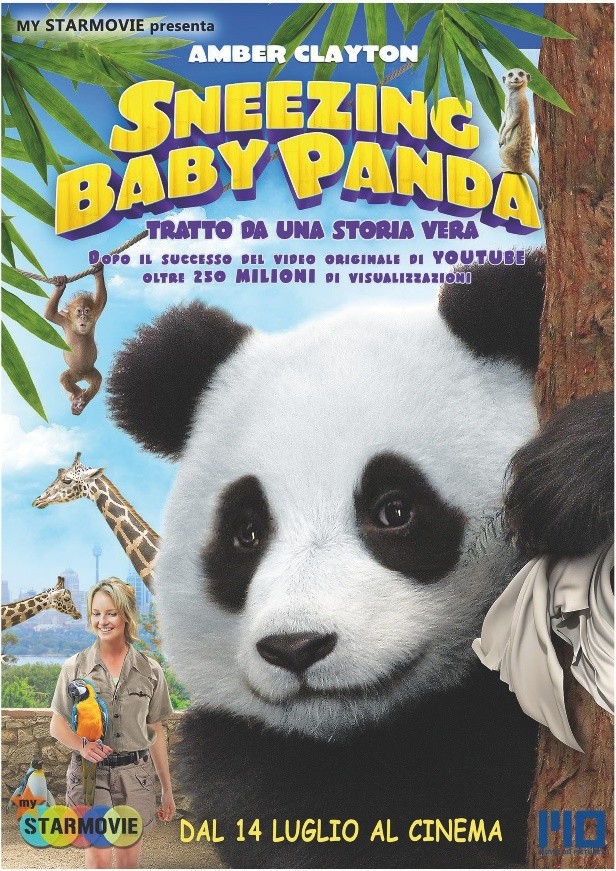 Sneezing Baby Panda: locandina e foto del film basato su un video virale YouTube