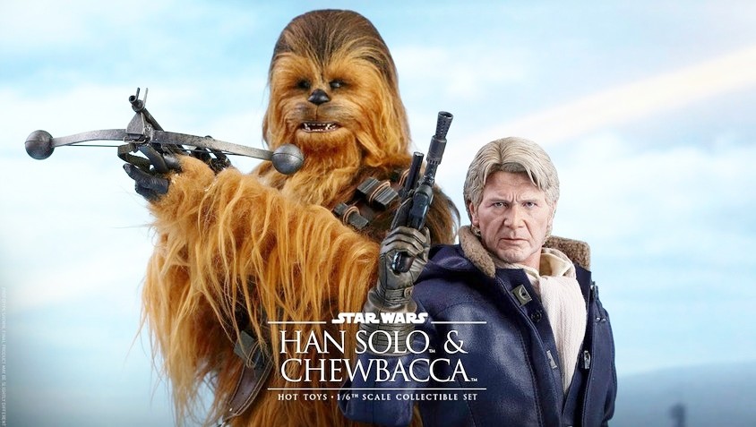 Star Wars 7: nuove action figures di Han Solo e Chewbacca by Hot Toys