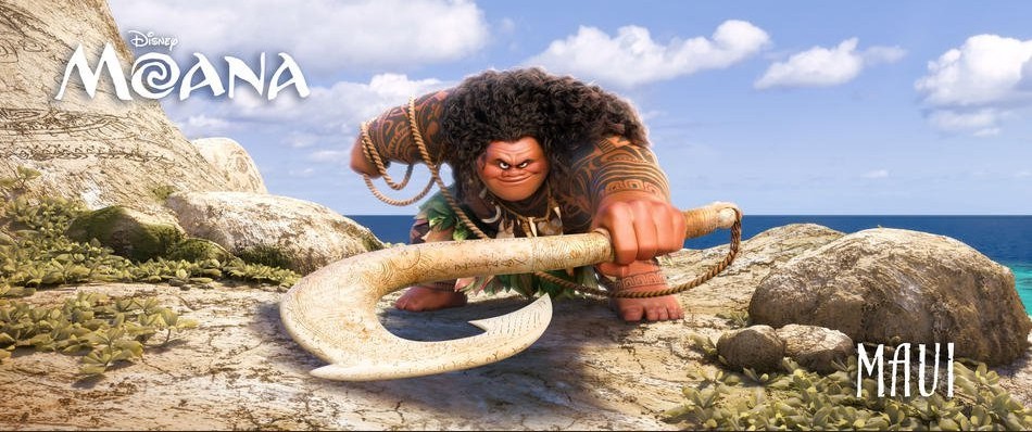 Oceania: 8 character poster del film Dsney