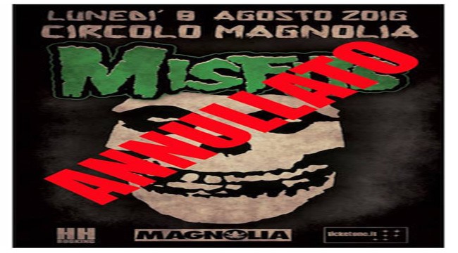 Misfits, tour europeo annullato: i promoter beffati