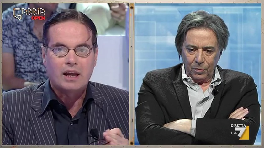La Gabbia, Freccero contro Klaus Davi