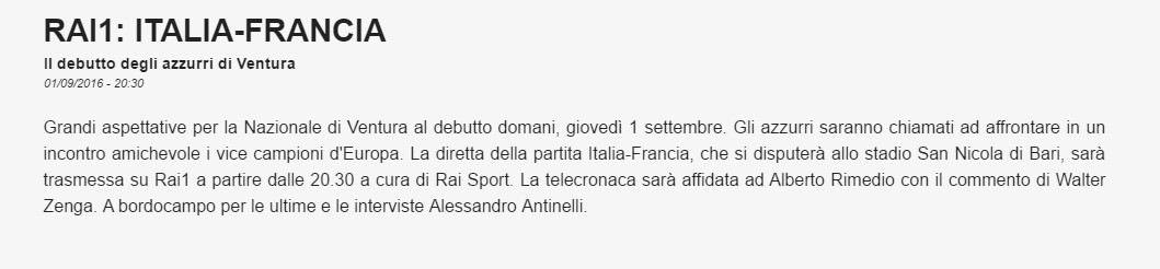 Calcio in tv: la Rai ci ripensa, Zaccheroni sostituisce Zenga