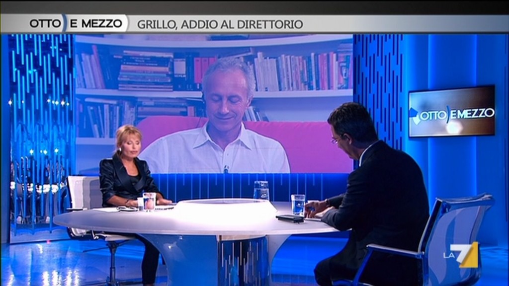 Otto e mezzo: Lilli Gruber riparte da Grillo. Floris e Travaglio ospiti di riguardo