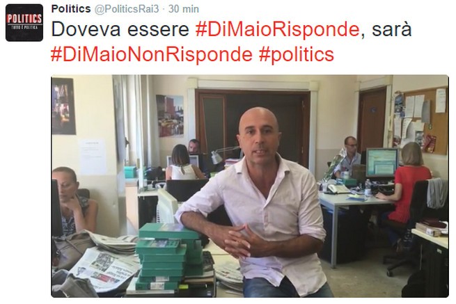Politics, Di Maio rinuncia all’ospitata (VIDEO)